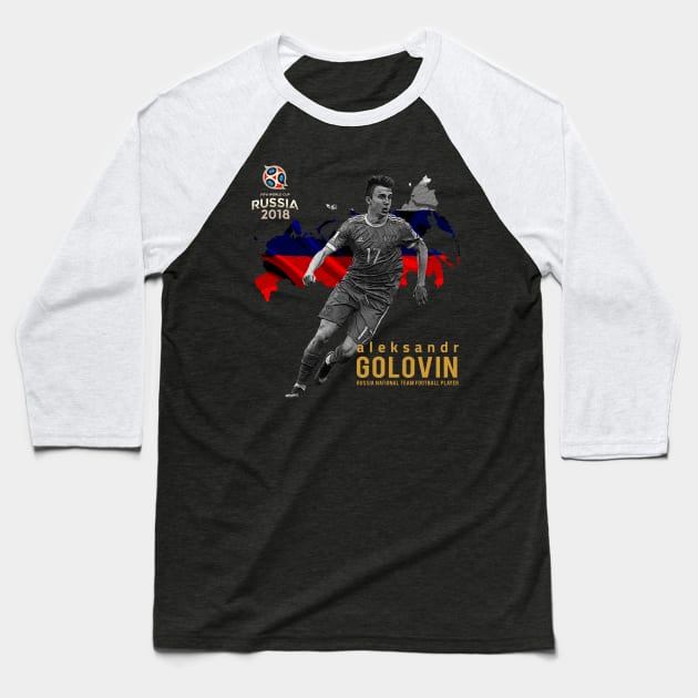 Aleksandr Golovin Baseball T-Shirt by riphan01